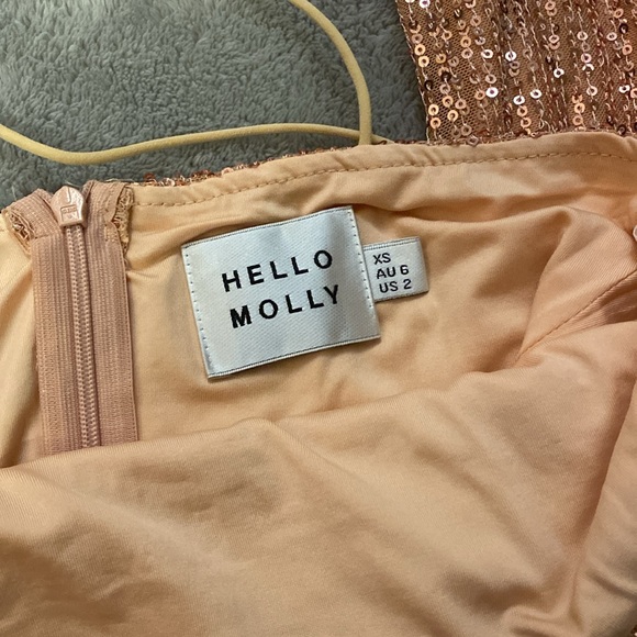 Hello Molly Rose Gold Maxi Dress - Picture 2 of 5
